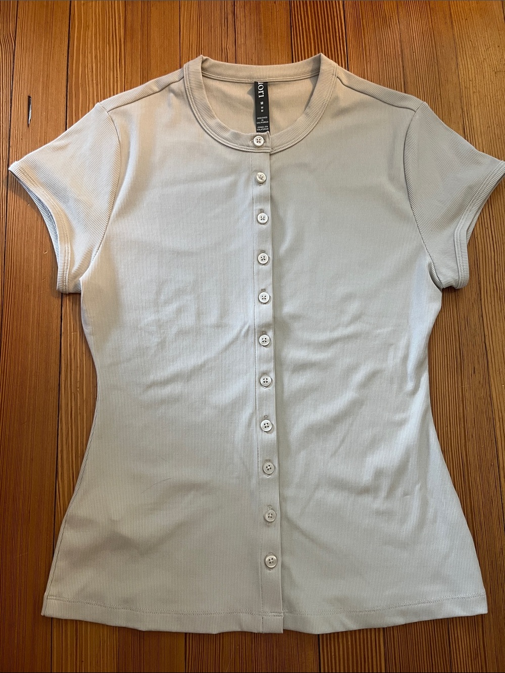 Vuori Short Sleeve Pose Button Up Top